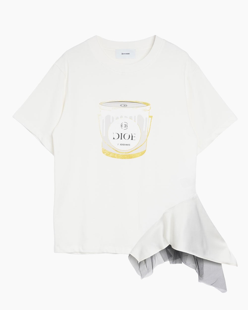 DORO PAINT SCARF-HEM T-SHIRT | Account 公式オンラインショップ